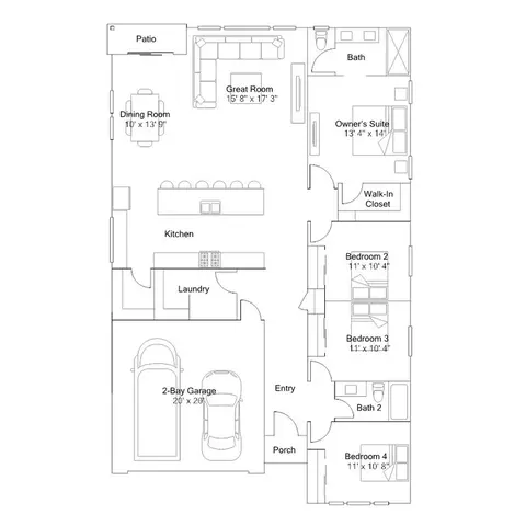 Floorplan - Mccutchen Rd & Progress Rd, Bakersfield, CA 93311 photo 1 of 1