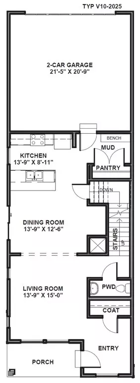 Floorplan - 2007 E Corriente Dr #342, Salem, UT 84653 photo 1 of 3