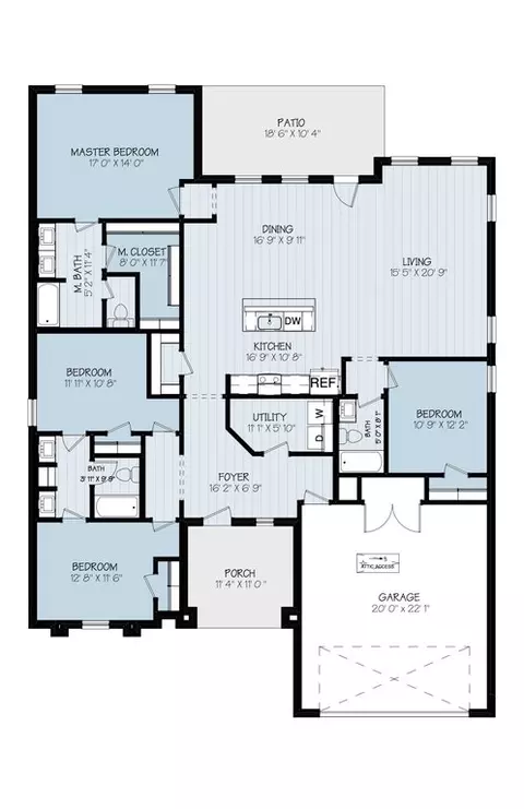 Floorplan - Undisclosed, Lubbock, TX 79416 photo 1 of 1