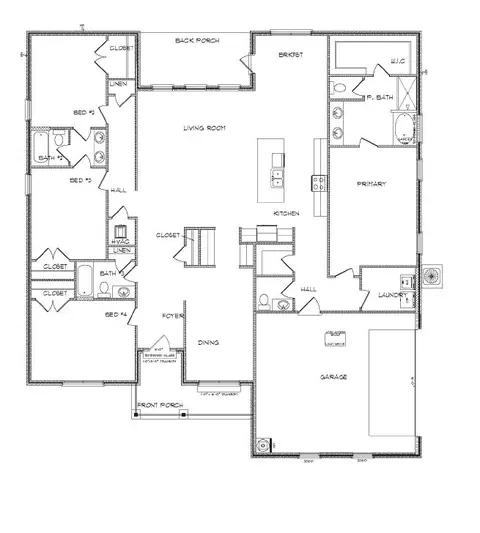 Floorplan - 13300 Sarsen Loop, Vancleave, MS 39565 photo 1 of 1