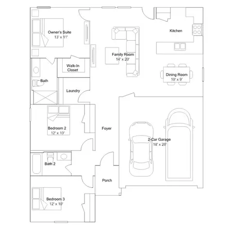 Floorplan - 4 Farmhouse Loop, Beebe, AR 72012 photo 1 of 1