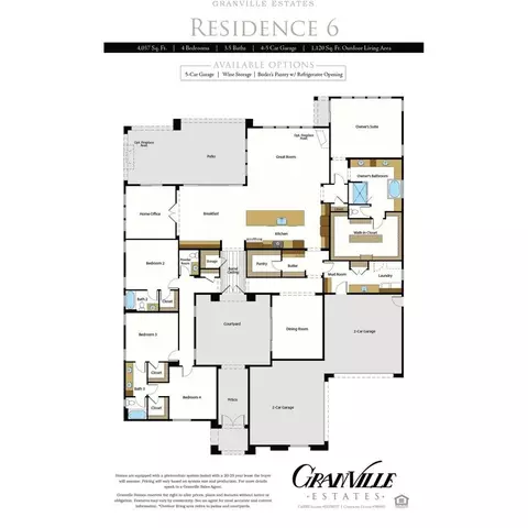 Floorplan - 1667 N Twinberry Ave, Clovis, CA 93619 photo 2 of 2