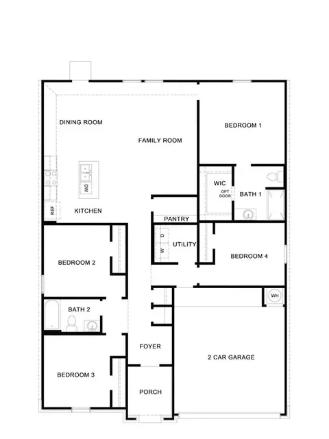 Floorplan - 228 Alyece Ln, Hensley, AR 72065 photo 1 of 1