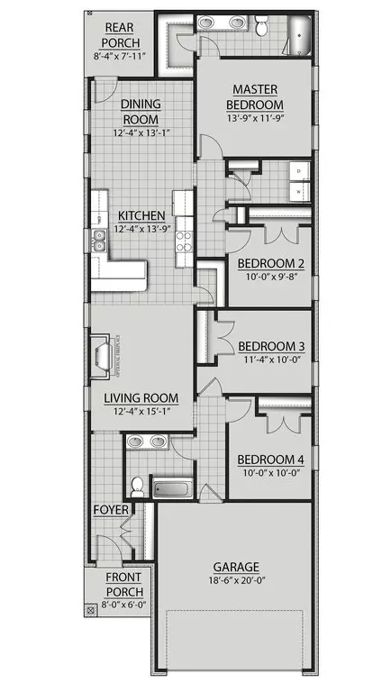 Floorplan - 14 Splendor Run, Freeport, FL 32439 photo 1 of 1