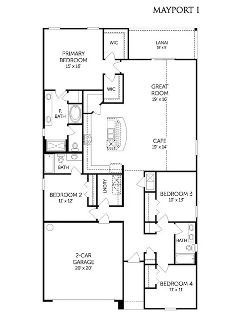 Floorplan - 2639 Firethorn Ave, Orange Park, FL 32073 photo 1 of 1