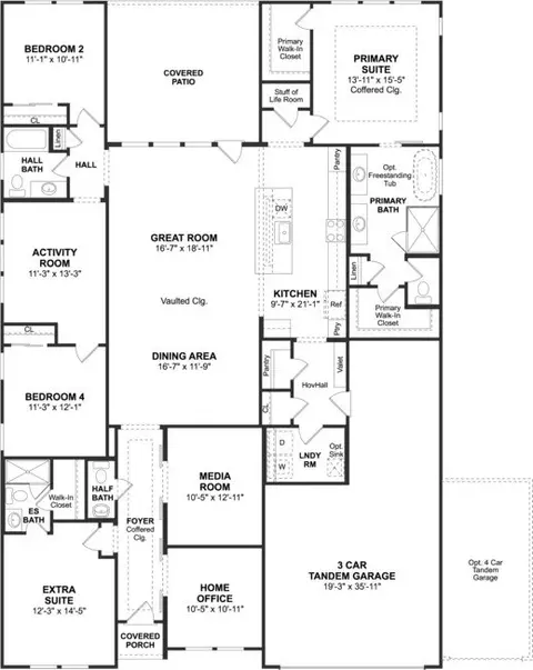 Floorplan - 2001 Trophy Dr, Heath, TX 75032 photo 1 of 1