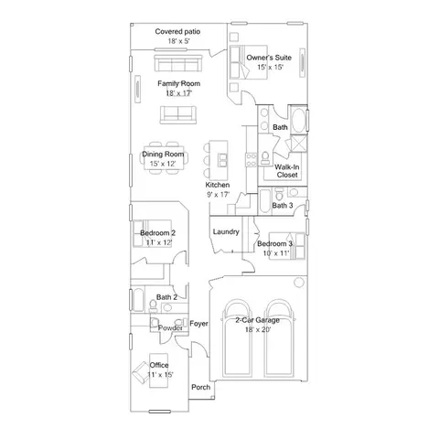 Floorplan - 261 Avre Loop, Kyle, TX 78640 photo 1 of 1