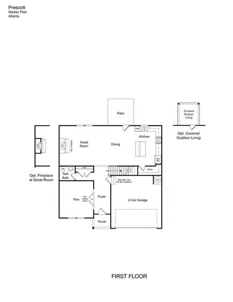 Floorplan - 107 Hollow Oak Bnd, Euharlee, GA 30145 photo 1 of 2