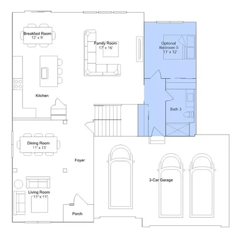Floorplan - 701 Erwin St, Oswego, IL 60543 photo 2 of 3