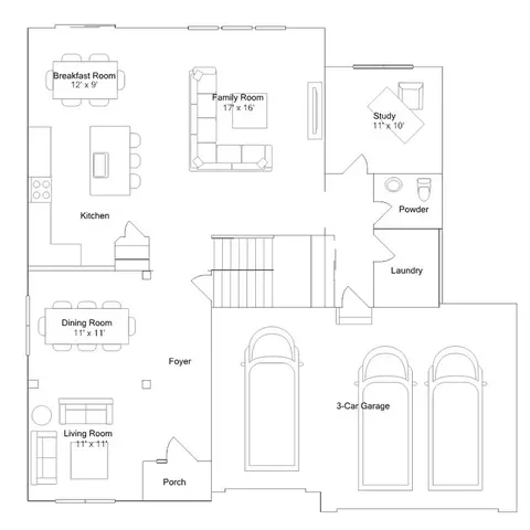 Floorplan - 701 Erwin St, Oswego, IL 60543 photo 1 of 3