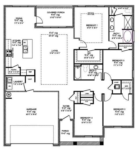 Floorplan - 104 Horseshoe Blvd, Clinton, MS 39056 photo 1 of 1