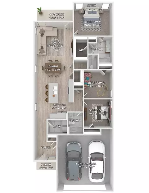 Floorplan - 4616 Marais River Dr, Slidell, LA 70461 photo 1 of 2