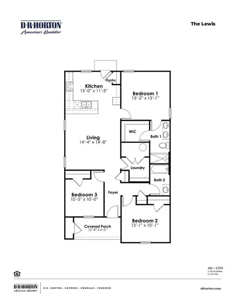 Floorplan - 2083 E Paces Trl, Darlington, SC 29532 photo 1 of 1
