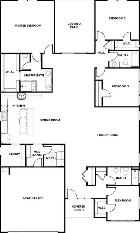 Floorplan - 1908 Greenbrier Ct, Rosenberg, TX 77471 photo 1 of 1