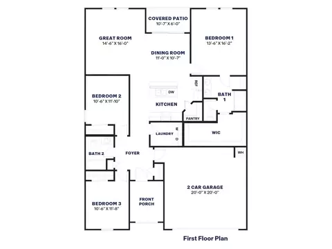 Floorplan - 12638 E Agave Ln, Florence, AZ 85132 photo 1 of 1