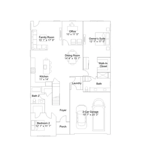 Floorplan - 233 Cosmos Ln, Dover, DE 19904 photo 1 of 8