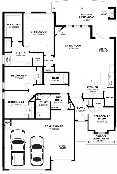 Floorplan - 809 Hydrangea Way, Edmond, OK 73034 photo 1 of 1