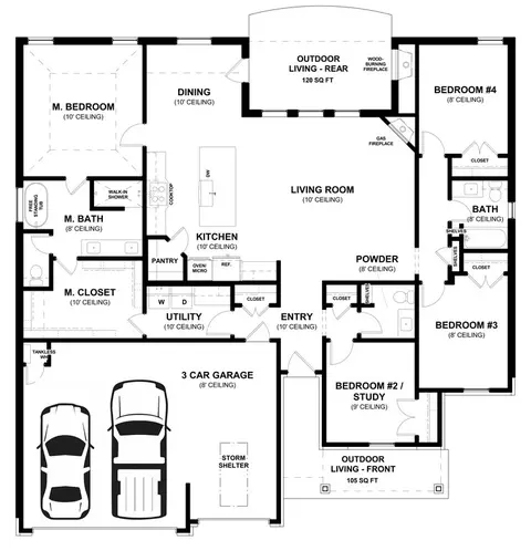 Floorplan - 932 Hydrangea Way, Edmond, OK 73034 photo 1 of 1