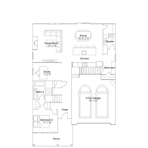Floorplan - 3413 Dench Dr, Murfreesboro, TN 37130 photo 1 of 2