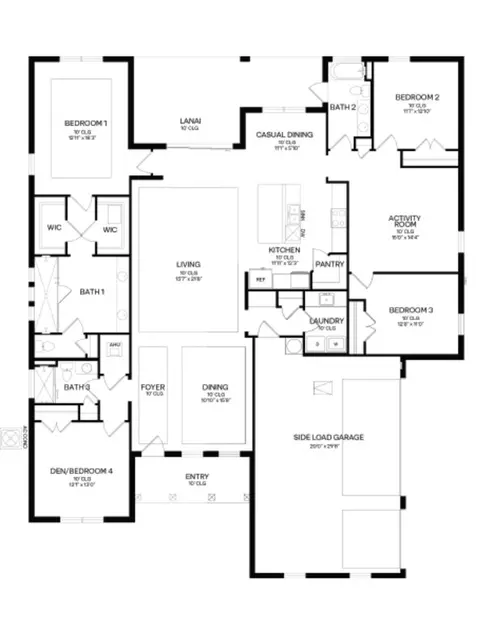 Floorplan - 3659 Malawi Trl, Saint Cloud, FL 34772 photo 1 of 1