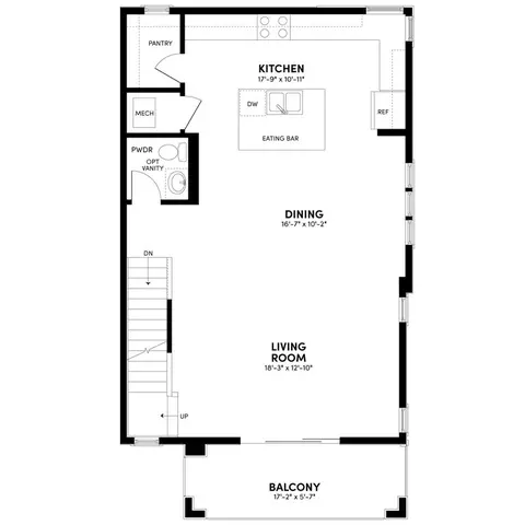 Floorplan - 9200 E 47th Avenue 203, Denver, CO 80238 photo 2 of 4