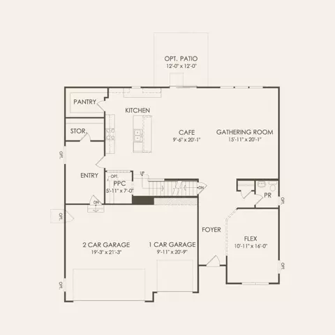 Floorplan - 12823 S Vicarage Dr, Plainfield, IL 60585 photo 1 of 2