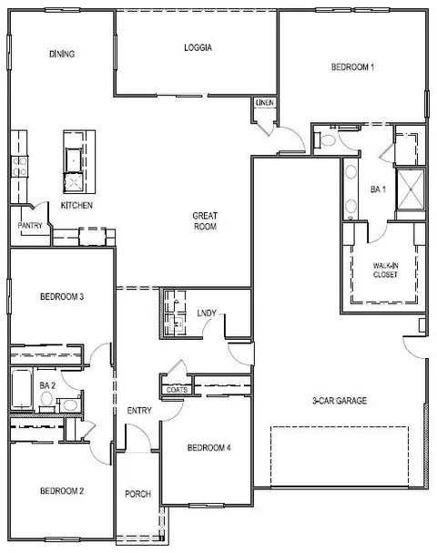 Floorplan - 2531 Tuolumne Ct, Redding, CA 96002 photo 1 of 1