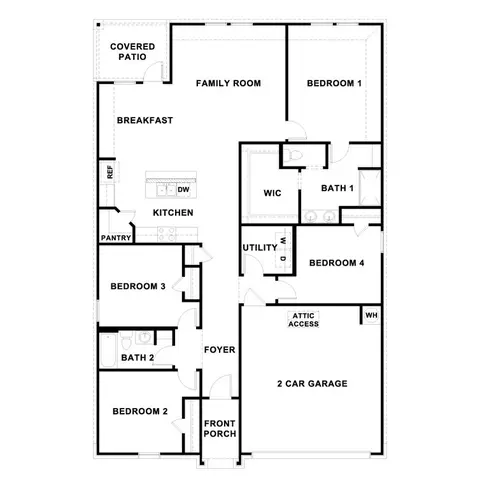 Floorplan - 2140 Ghost Rider Ct, Leander, TX 78641 photo 1 of 1