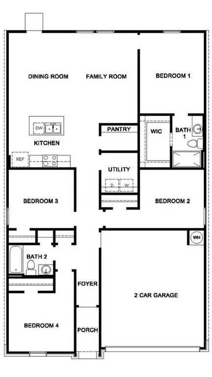 Floorplan - 209 Boatright Blvd, Jarrell, TX 76537 photo 1 of 1