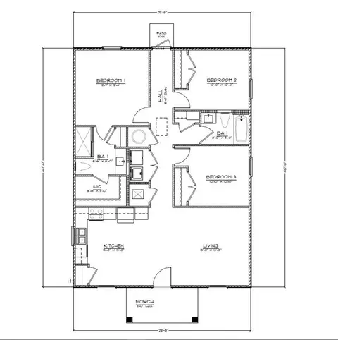 Floorplan - 6561 Firefly Dr, Milton, FL 32583 photo 1 of 1