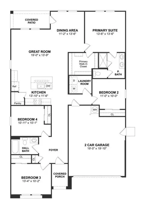 Floorplan - 6406 Gorini Ln, Bakersfield, CA 93313 photo 1 of 1