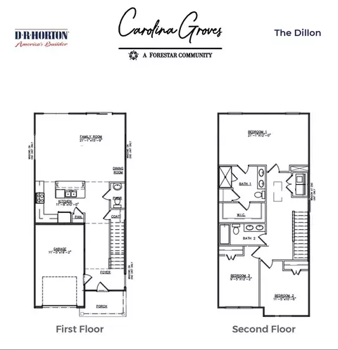 Floorplan - 314 Sweetspire St, Moncks Corner, SC 29461 photo 1 of 1
