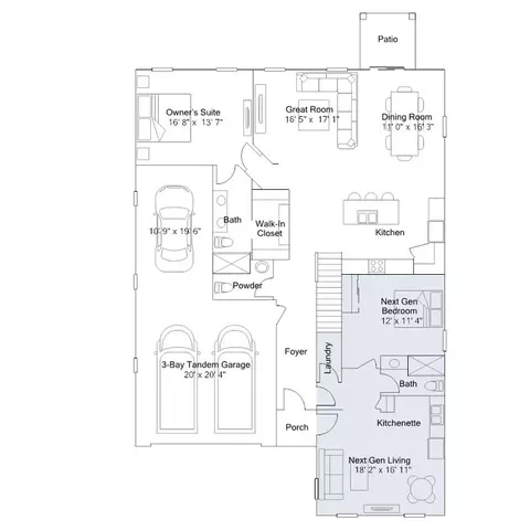 Floorplan - 12894 E Curly Neal Dr, Vail, AZ 85641 photo 1 of 2