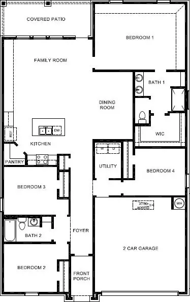 Floorplan - 520 S Cherry St, Beebe, AR 72012 photo 1 of 1
