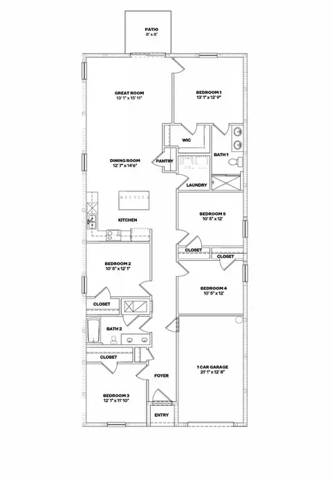 Floorplan - 9841 Coconut Ct, Spring Hill, FL 34608 photo 1 of 1