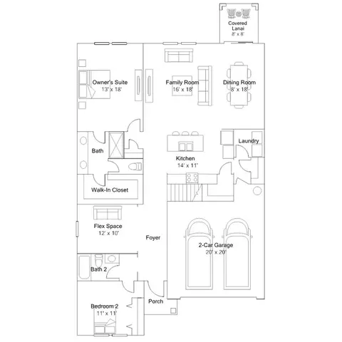 Floorplan - 13606 Fenwick Stream Dr, Wimauma, FL 33598 photo 1 of 2