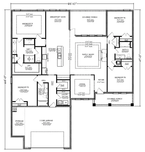 Floorplan - 83 Parish Rd, Sumrall, MS 39482 photo 1 of 1