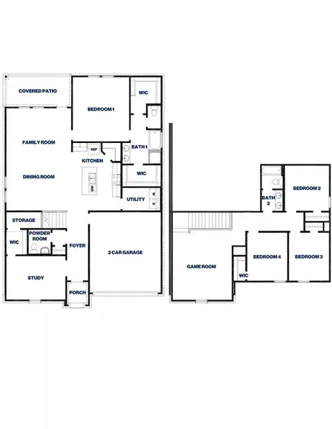 Floorplan - 633 Bronze Wolf Ct, Conroe, TX 77303 photo 1 of 2