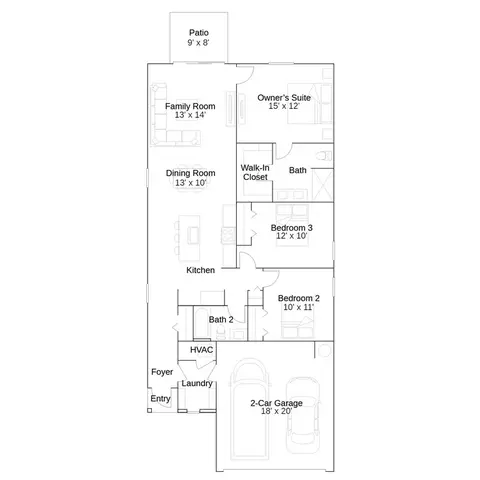 Floorplan - 3785 Astral Rd, Melbourne, FL 32901 photo 1 of 1