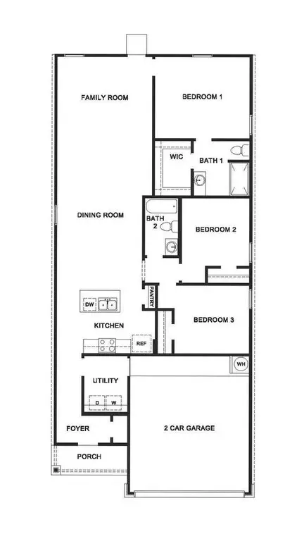 Floorplan - 112 Dagney Ct, Jarrell, TX 76537 photo 1 of 1