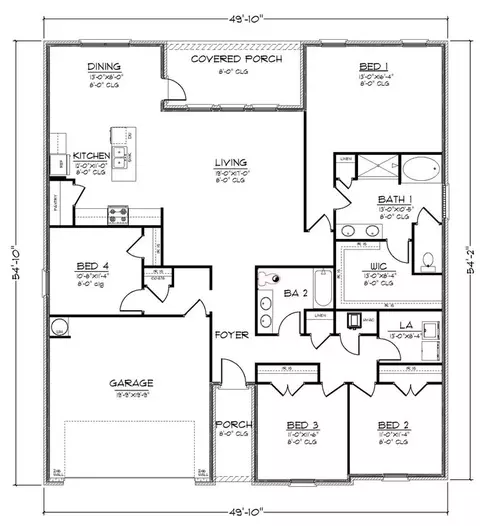 Floorplan - 209 Raulston Dr, Byram, MS 39272 photo 1 of 1