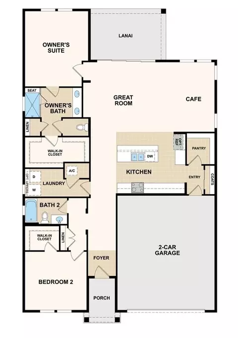 Floorplan - 282 Knotted Birch Ave, Saint Augustine, FL 32092 photo 1 of 1