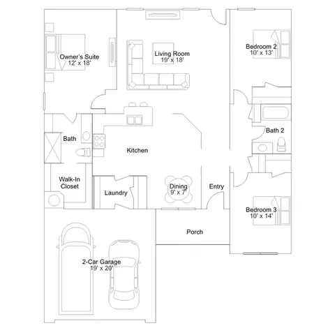 Floorplan - Blackberry Ridge Dr., Mcloud, OK 74851 photo 1 of 1