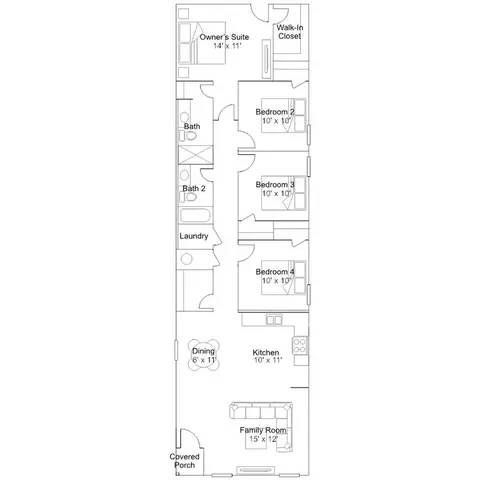 Floorplan - 112 The Gipper, Jarrell, TX 76537 photo 1 of 1