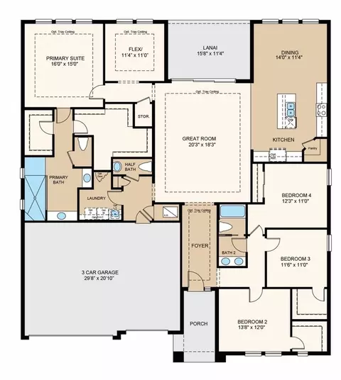 Floorplan - 19337 Lochside Ln, Mount Dora, FL 32757 photo 1 of 2