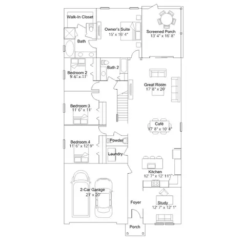 Floorplan - 370 Kingbird Dr, Saint Augustine, FL 32092 photo 1 of 2