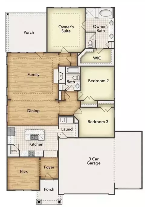 Floorplan - 15037 Elite Dr, Aledo, TX 76008 photo 2 of 2