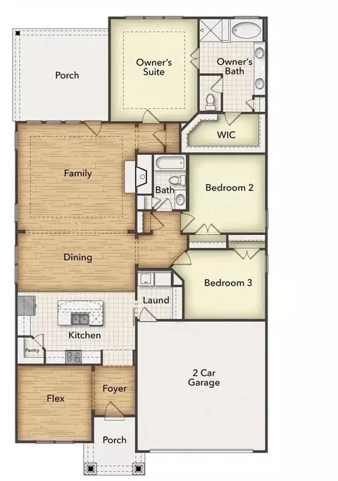 Floorplan - 15037 Elite Dr, Aledo, TX 76008 photo 1 of 2