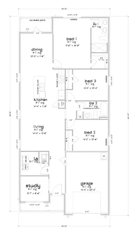 Floorplan - Ferdinand Ave, Fairhope, AL 36532 photo 1 of 2