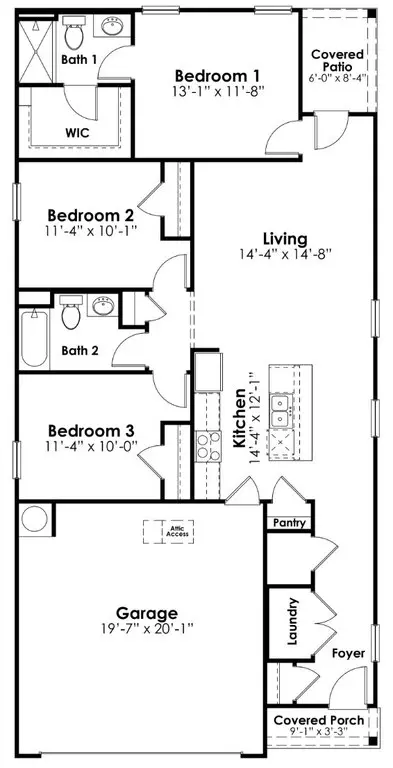 Floorplan - 165 Ruby Prince Rd, Gilbert, SC 29054 photo 1 of 1